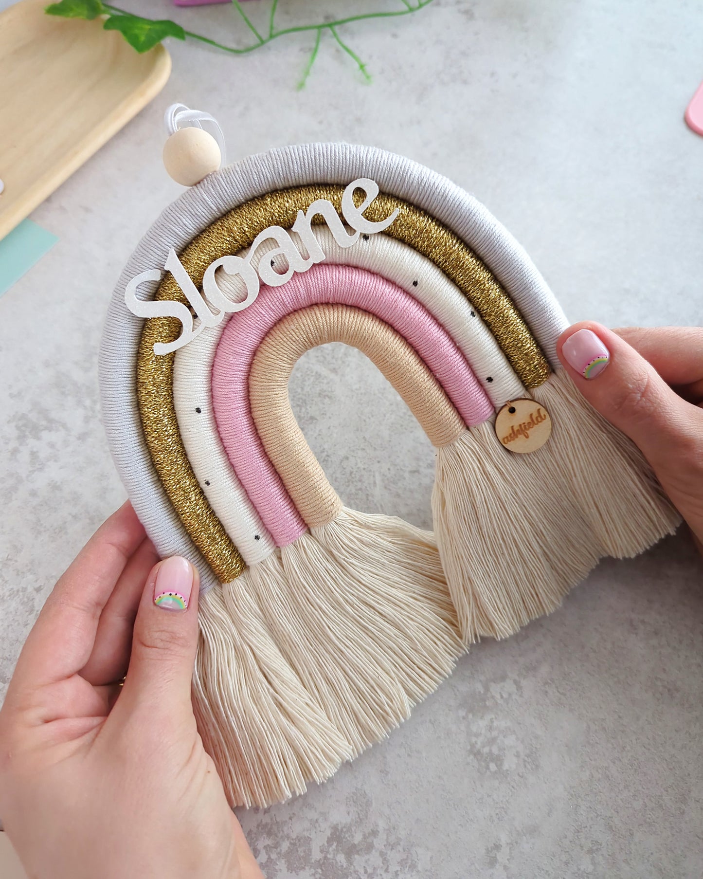 'Polka Dots' Rainbow Wall Hanging