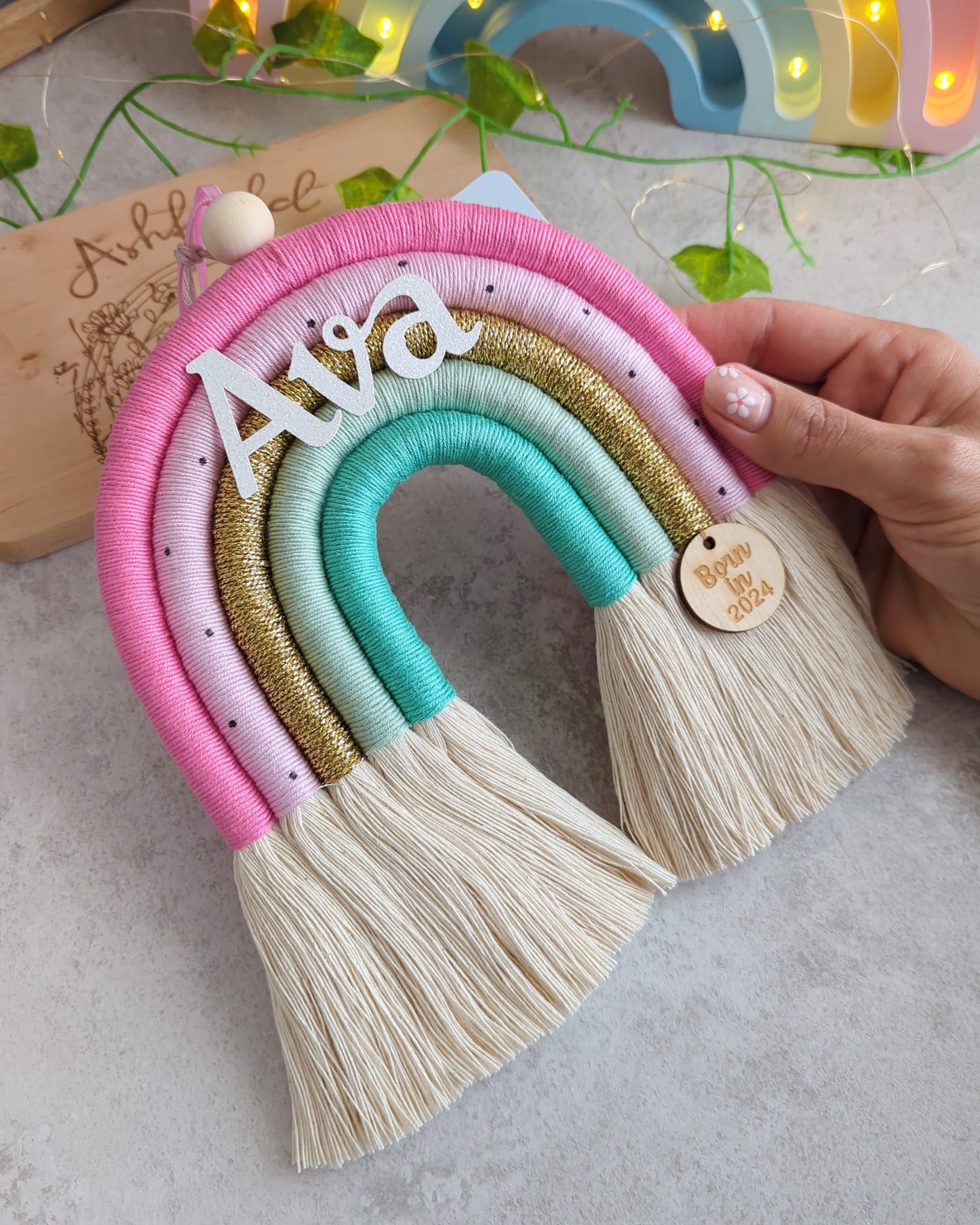 'Fuchsia' Rainbow Wall Hanging