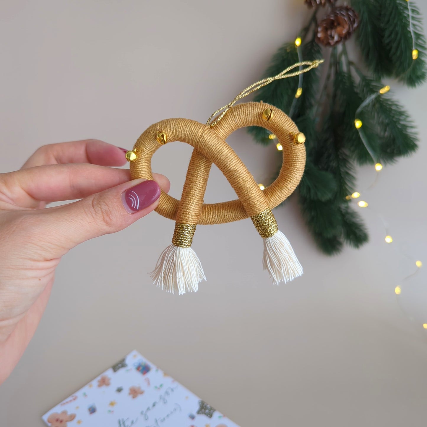 Pretzel Christmas Ornament