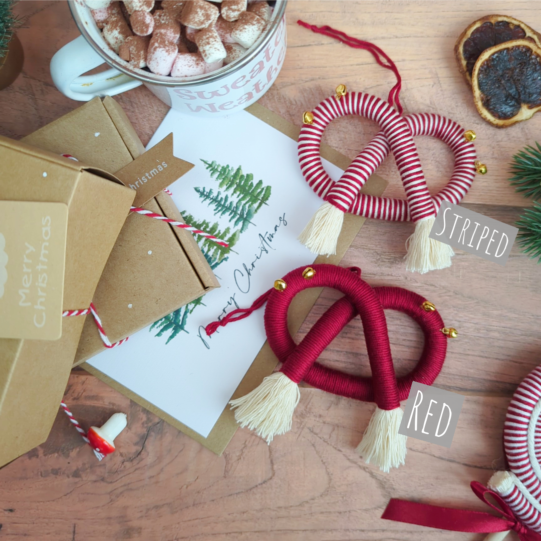 Pretzel Christmas Ornament