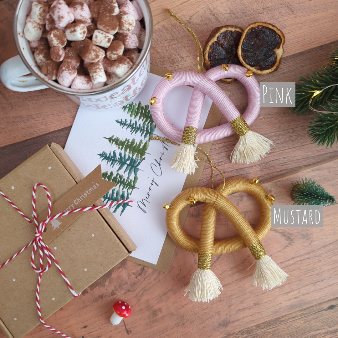 Pretzel Christmas Ornament