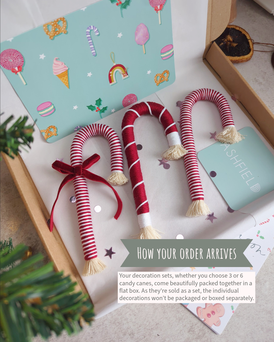 CANDY CANES - SETS OF 3 OR 6