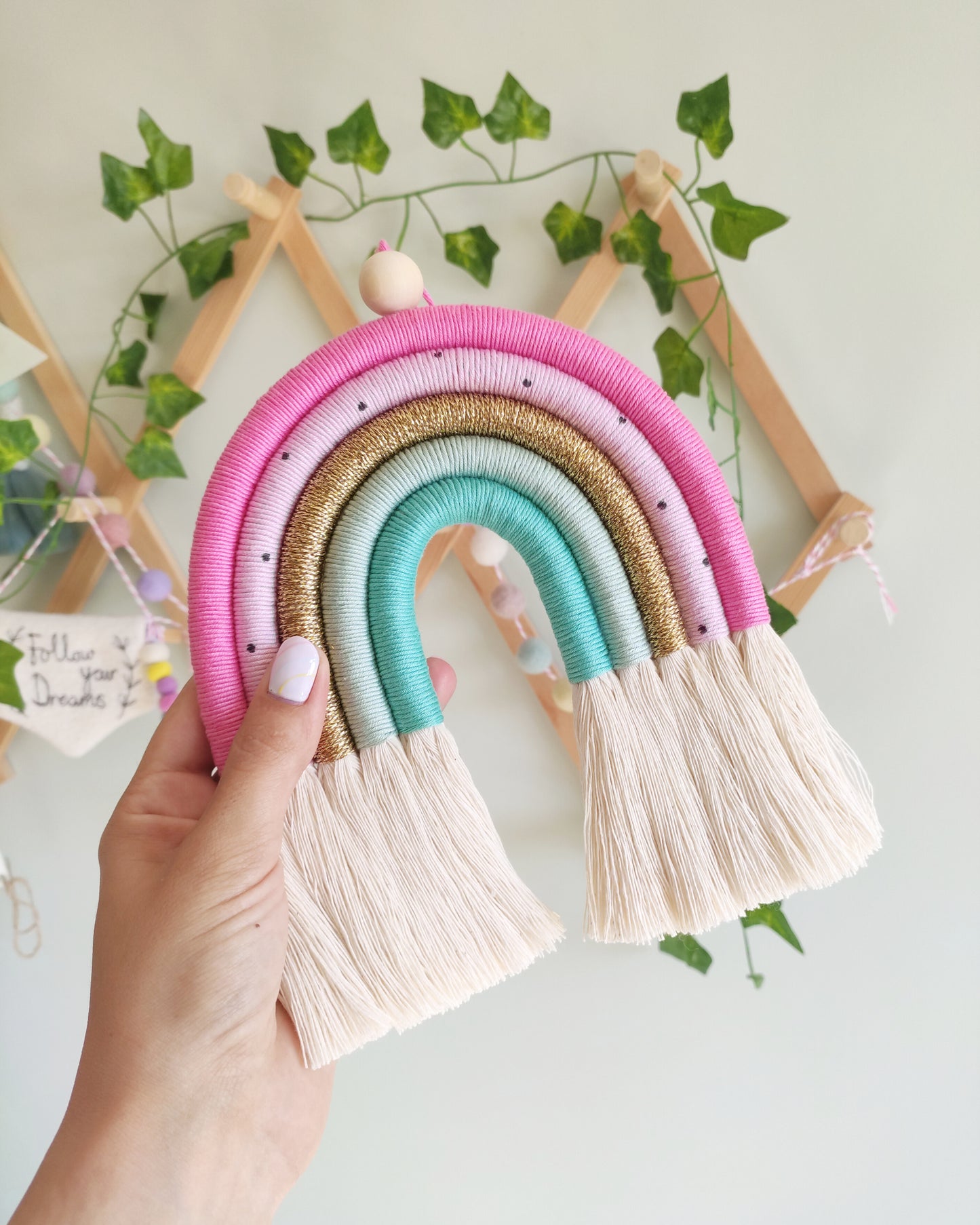 'Fuchsia' Rainbow Wall Hanging