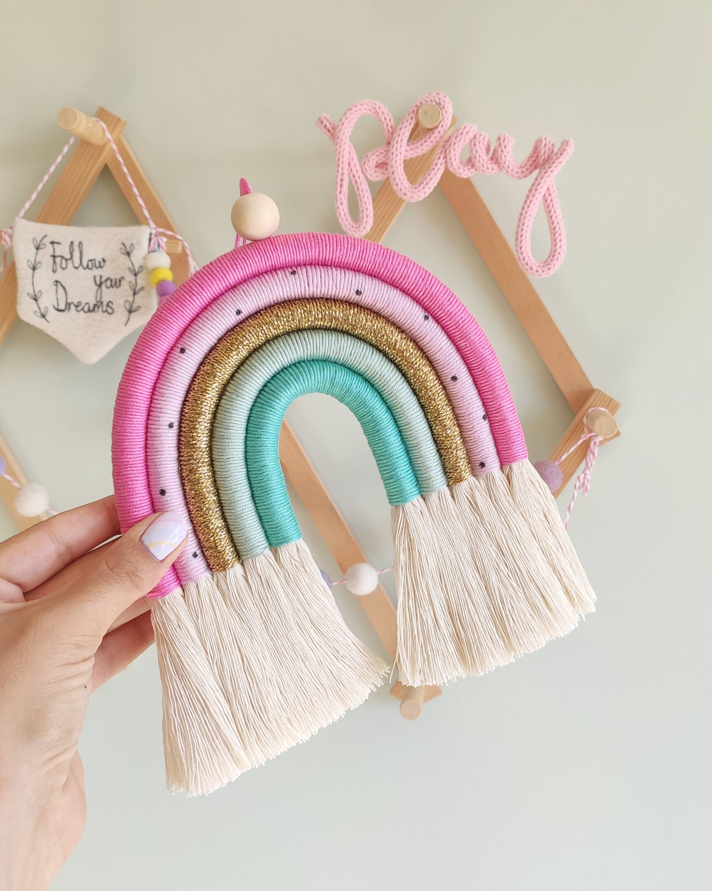 'Fuchsia' Rainbow Wall Hanging