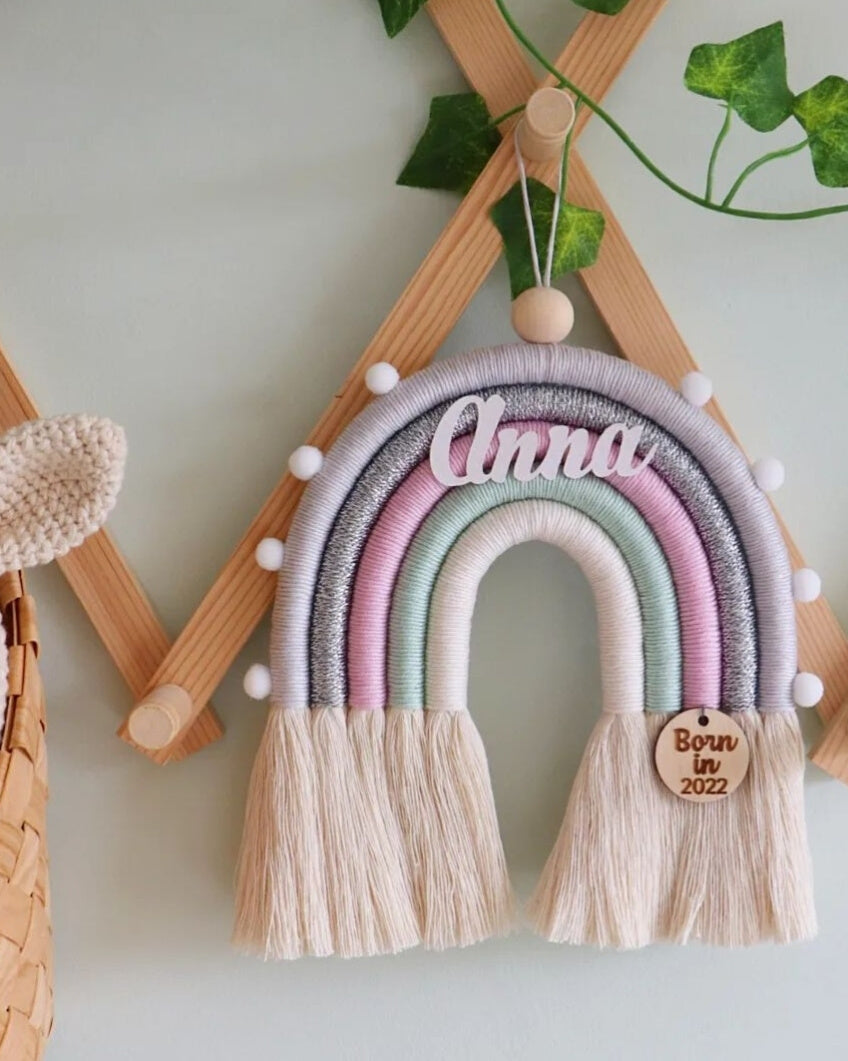 'Pink cloud' Rainbow Wall Hanging