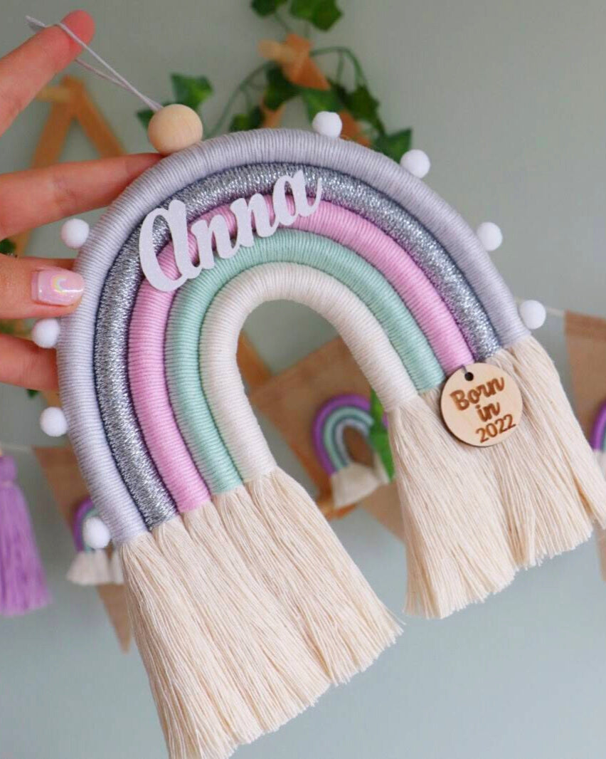 'Pink cloud' Rainbow Wall Hanging