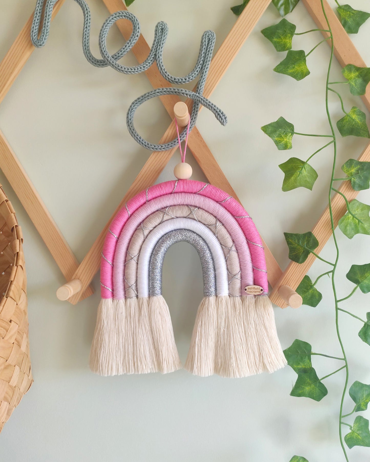 Flamingo | Handmade Rainbow Wall Hanging