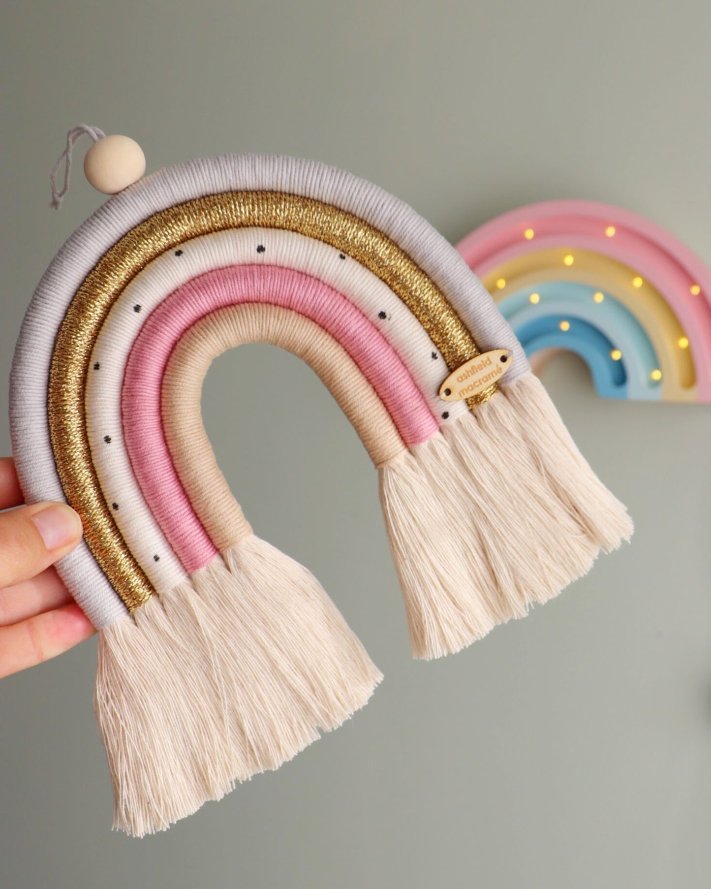 'Polka Dots' Rainbow Wall Hanging