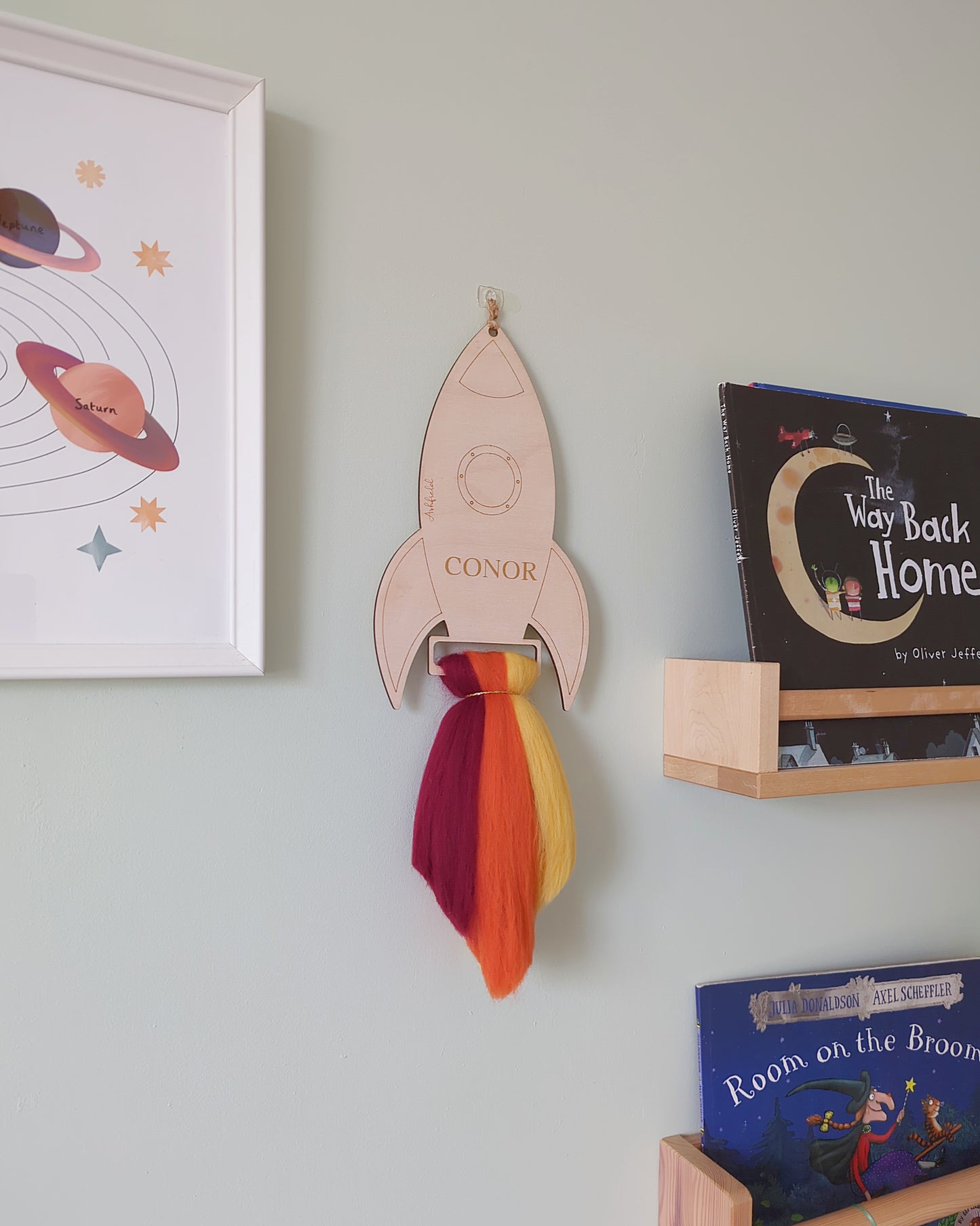 Rocket Wall Hanging | Wood + Yarn