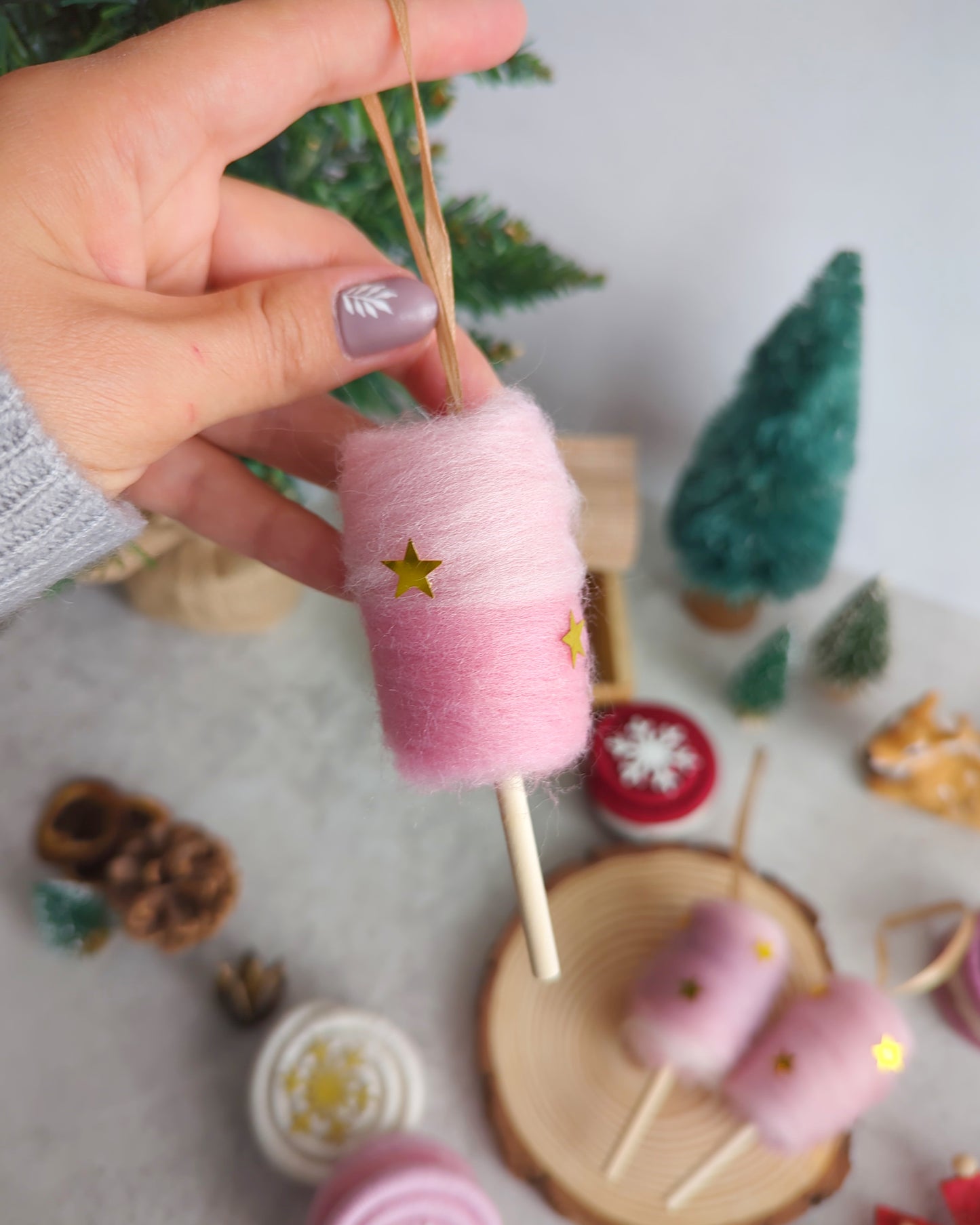 Candy Floss - Christmas Tree Ornament