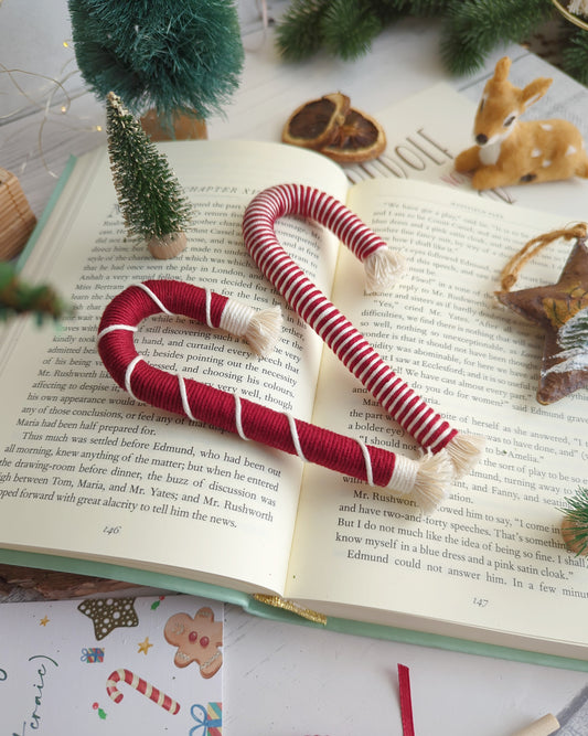 Candy cane decorations - Sets of 3 or 6