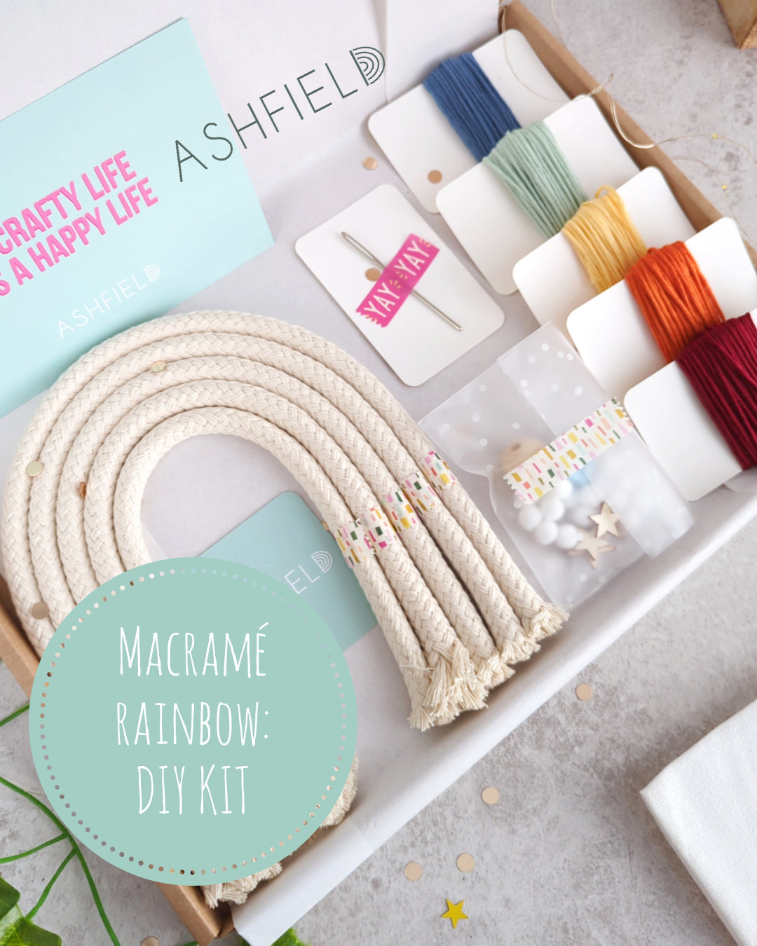 DIY KIT: Rainbow Wall Hanging