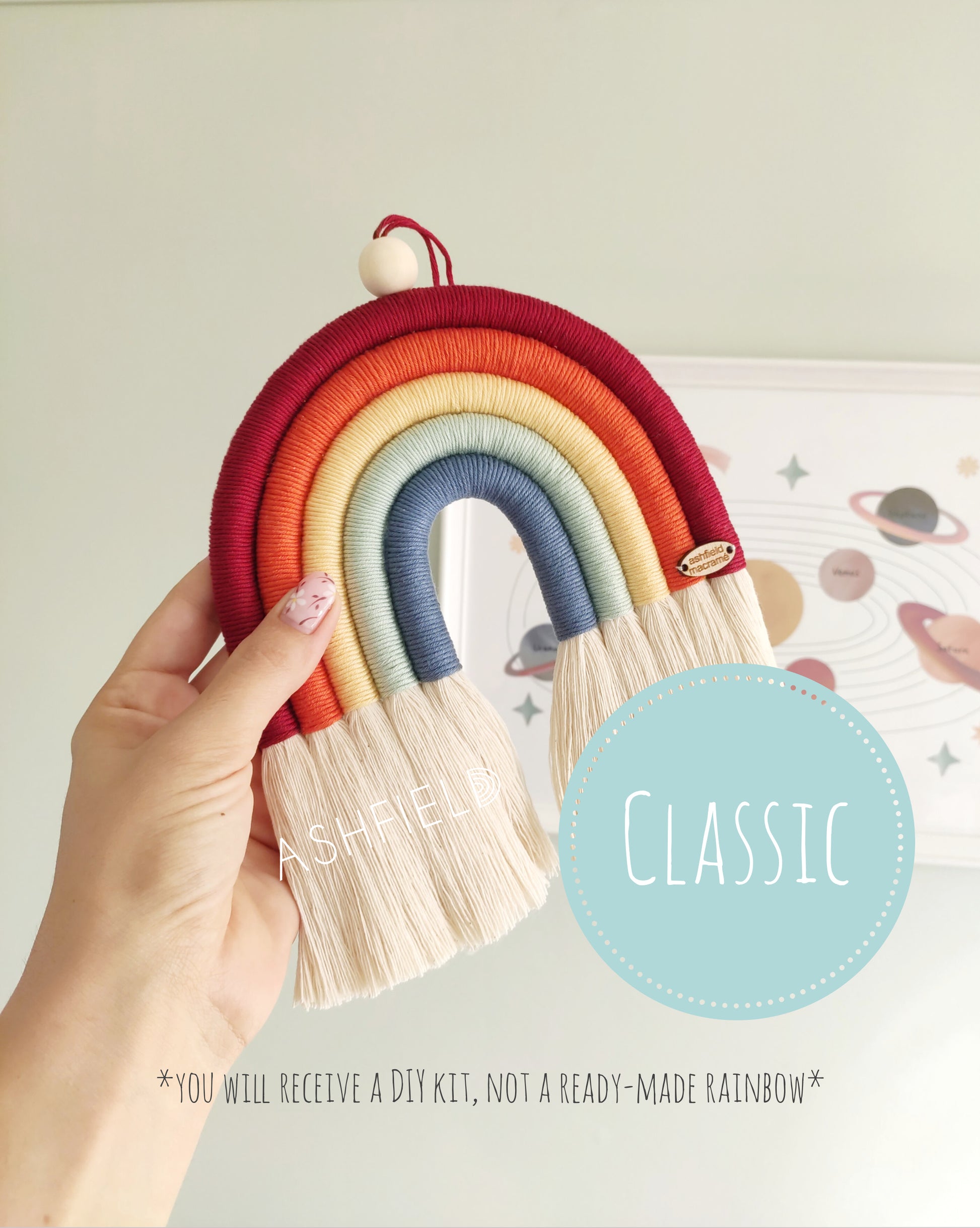 DIY Rainbow Kit four Arches, Make Your Own Rainbow, Rainbow Craft Kit,  Macrame Rainbow Kit, DIY Kit for Adults and Teens, Craft Gift 