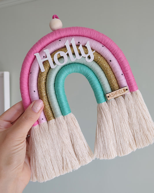'Fuchsia' Rainbow Wall Hanging
