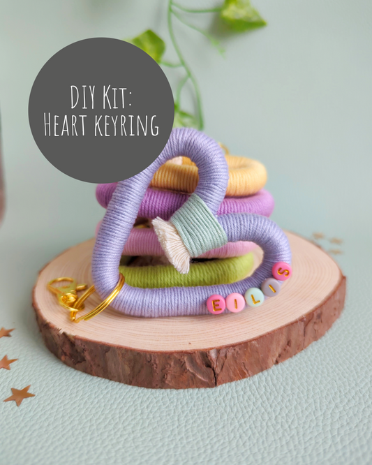 DIY KIT: Heart Keyring