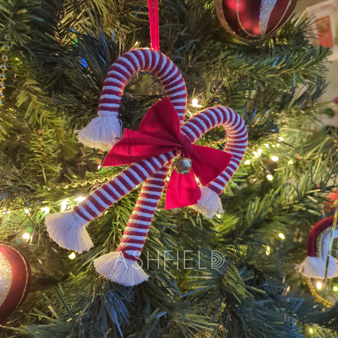 Candy Cane Bow - NEW!