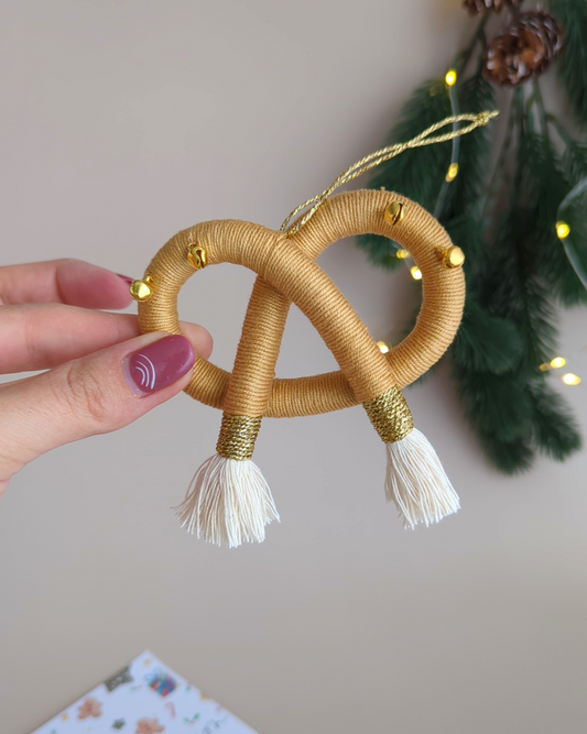 Pretzel Christmas Ornament