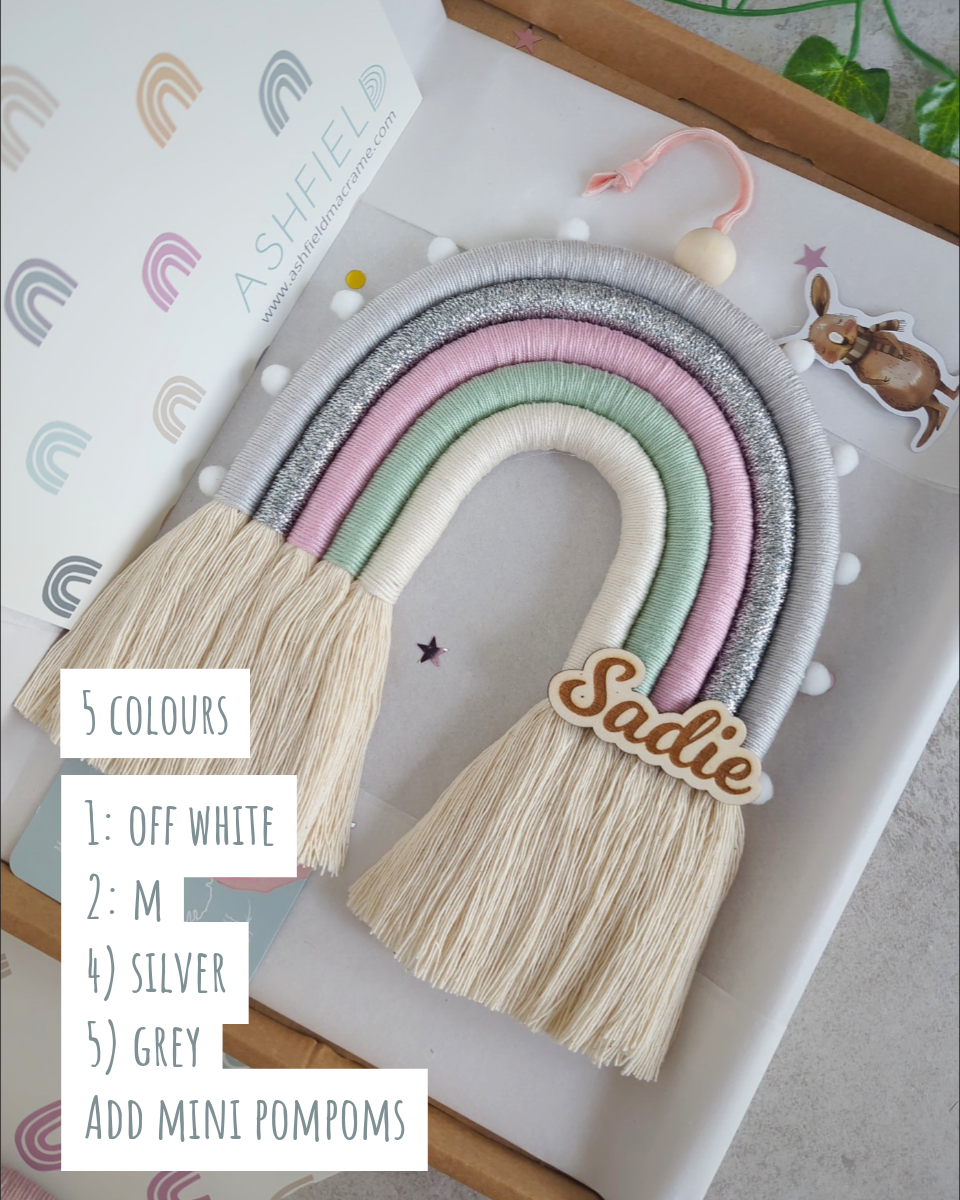 DESIGN YOUR RAINBOW WALL HANGING - CUSTOM COLOURS