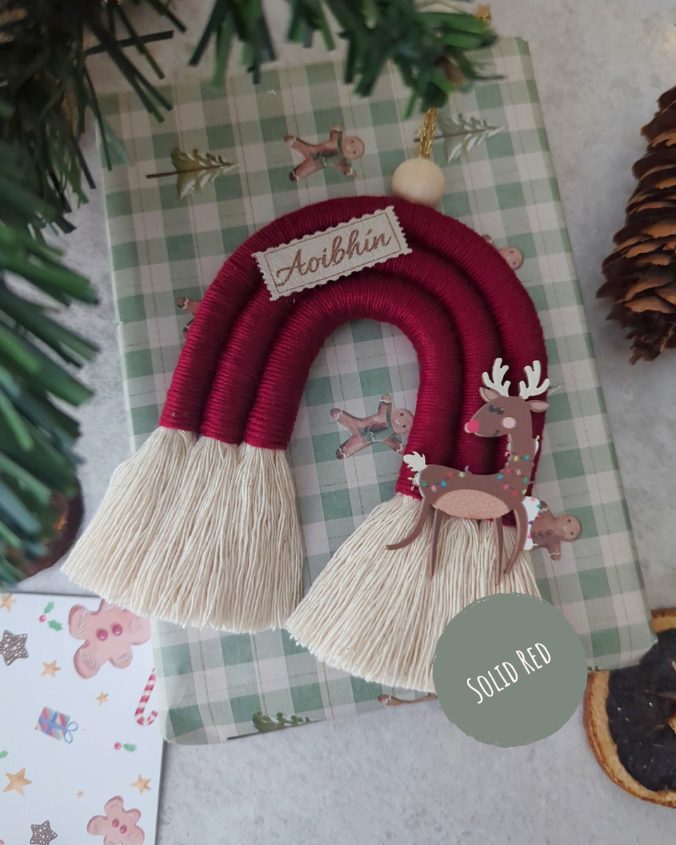 - LARGE RAINBOW ORNAMENT - 🦌 Personalised