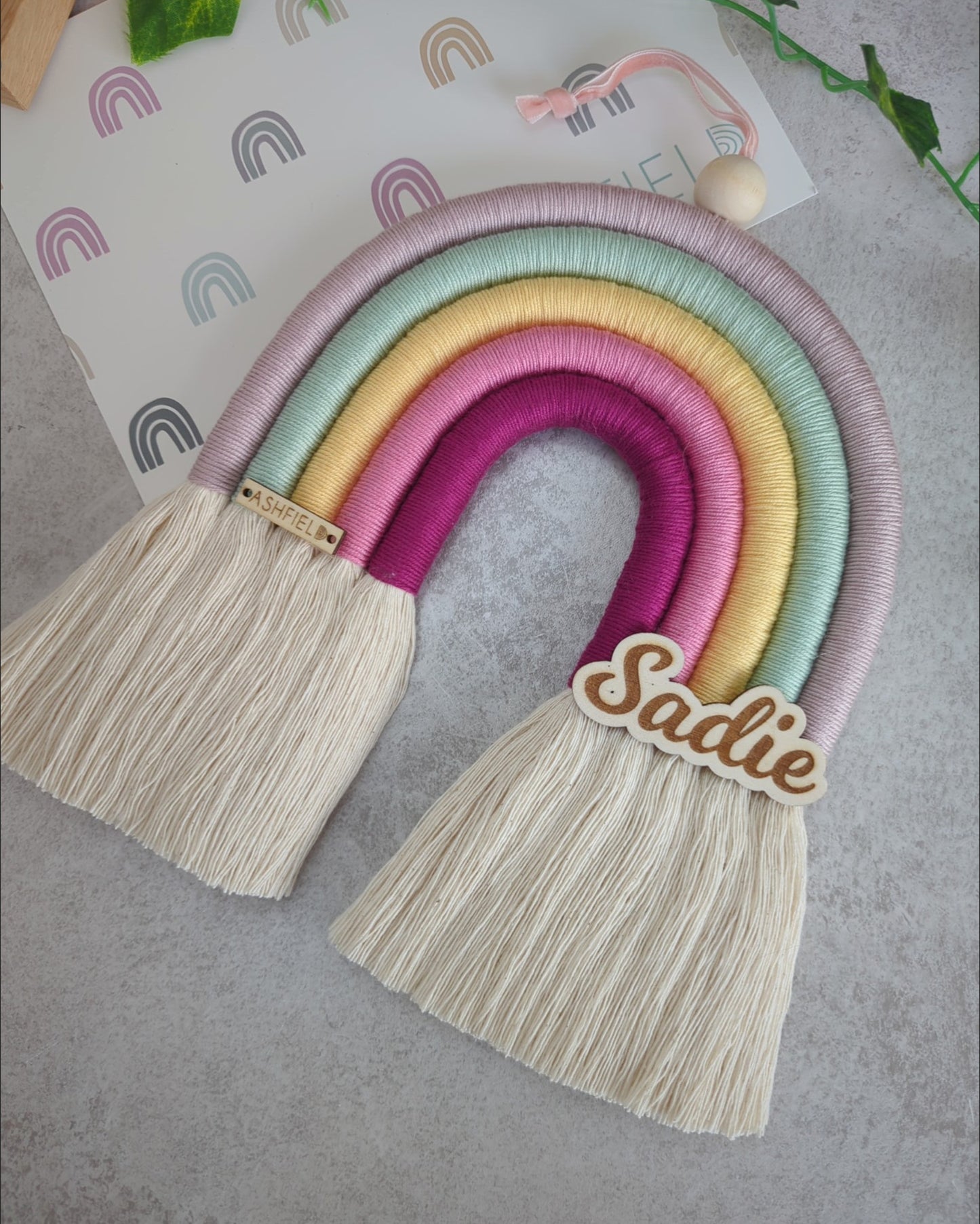 'Berry Kiss' Rainbow Wall Hanging