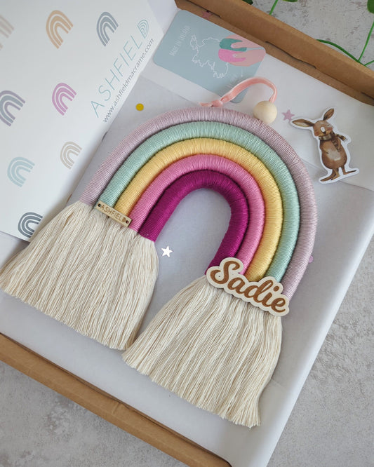 'Berry Kiss' Rainbow Wall Hanging