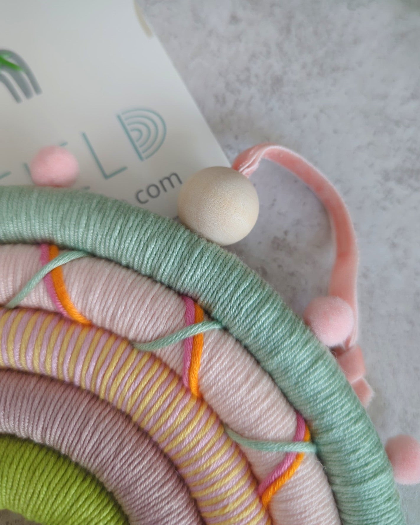 'Confetti Skies' Rainbow Wall Hanging