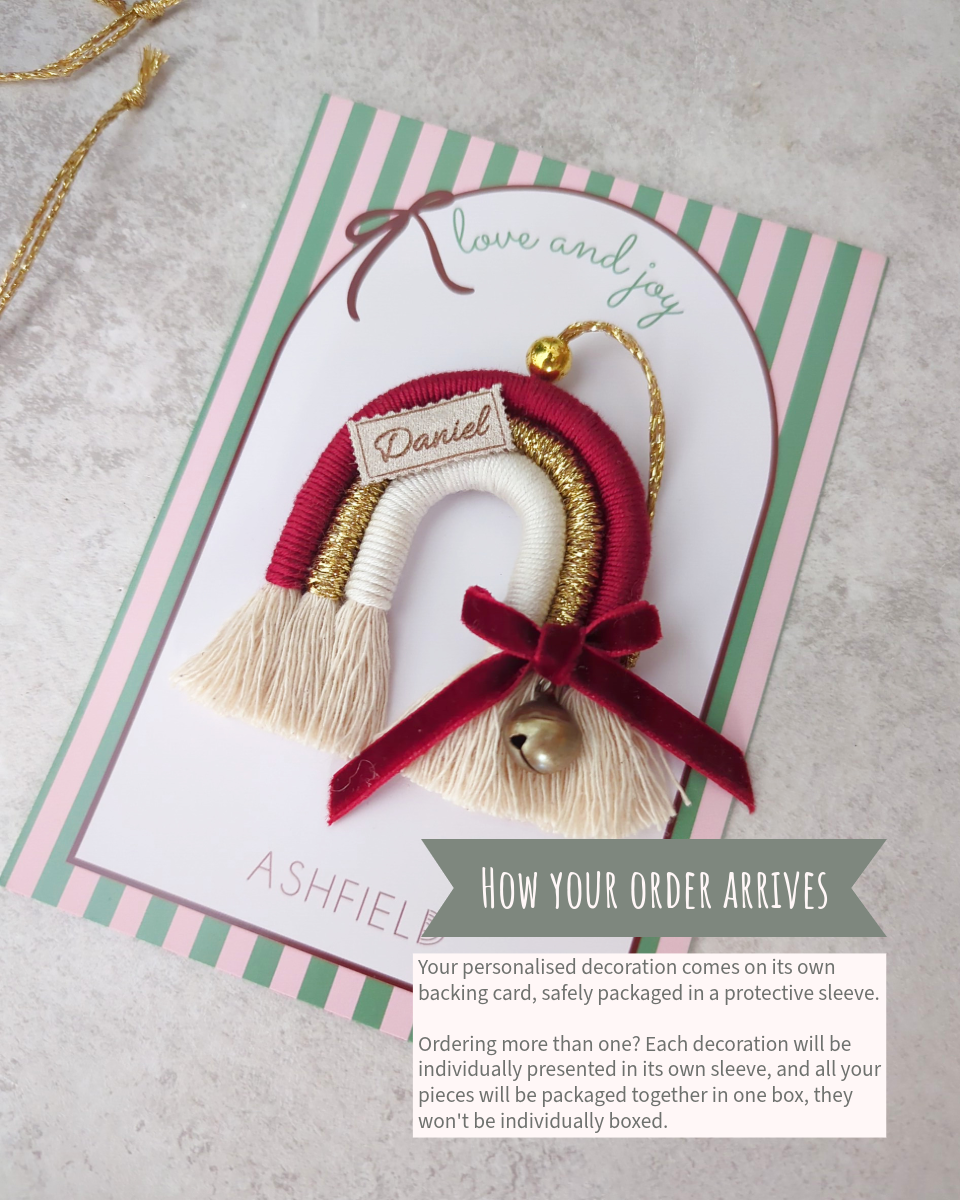 - MINI RAINBOW ORNAMENT -  🎄Personalised
