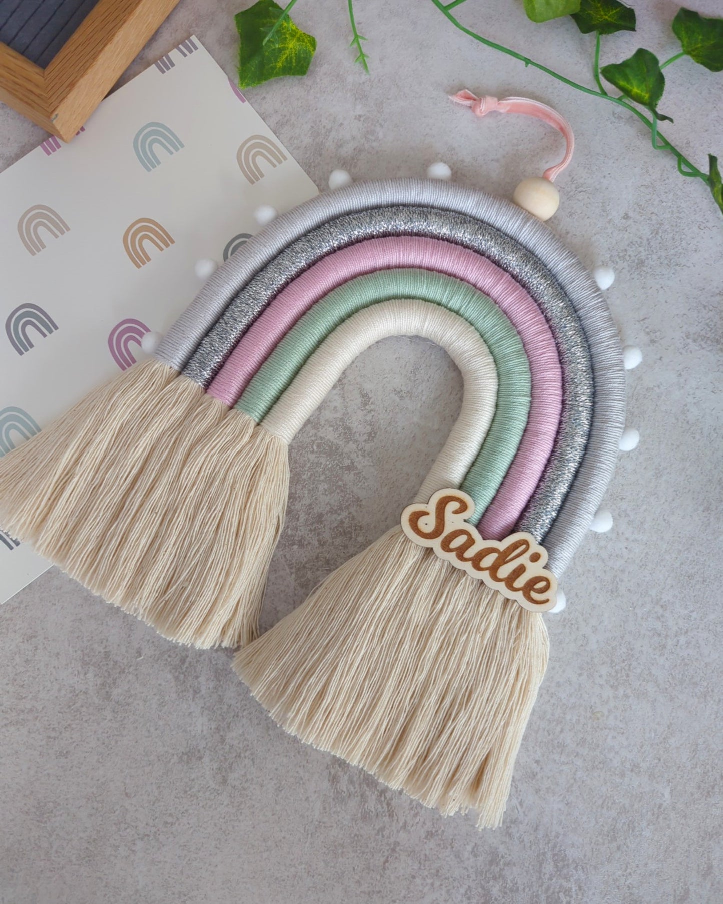 'Pink Cloud' Rainbow Wall Hanging
