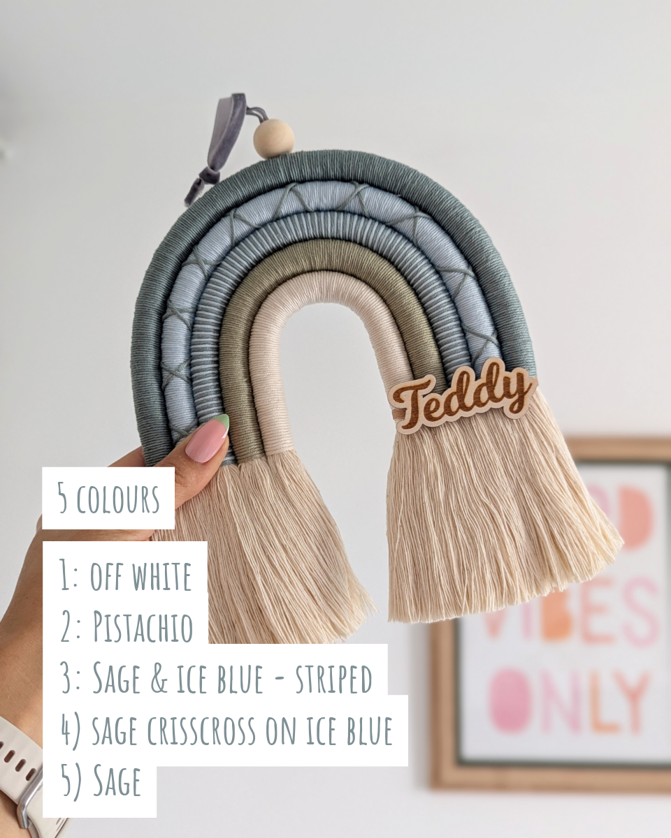 DESIGN YOUR RAINBOW WALL HANGING - CUSTOM COLOURS