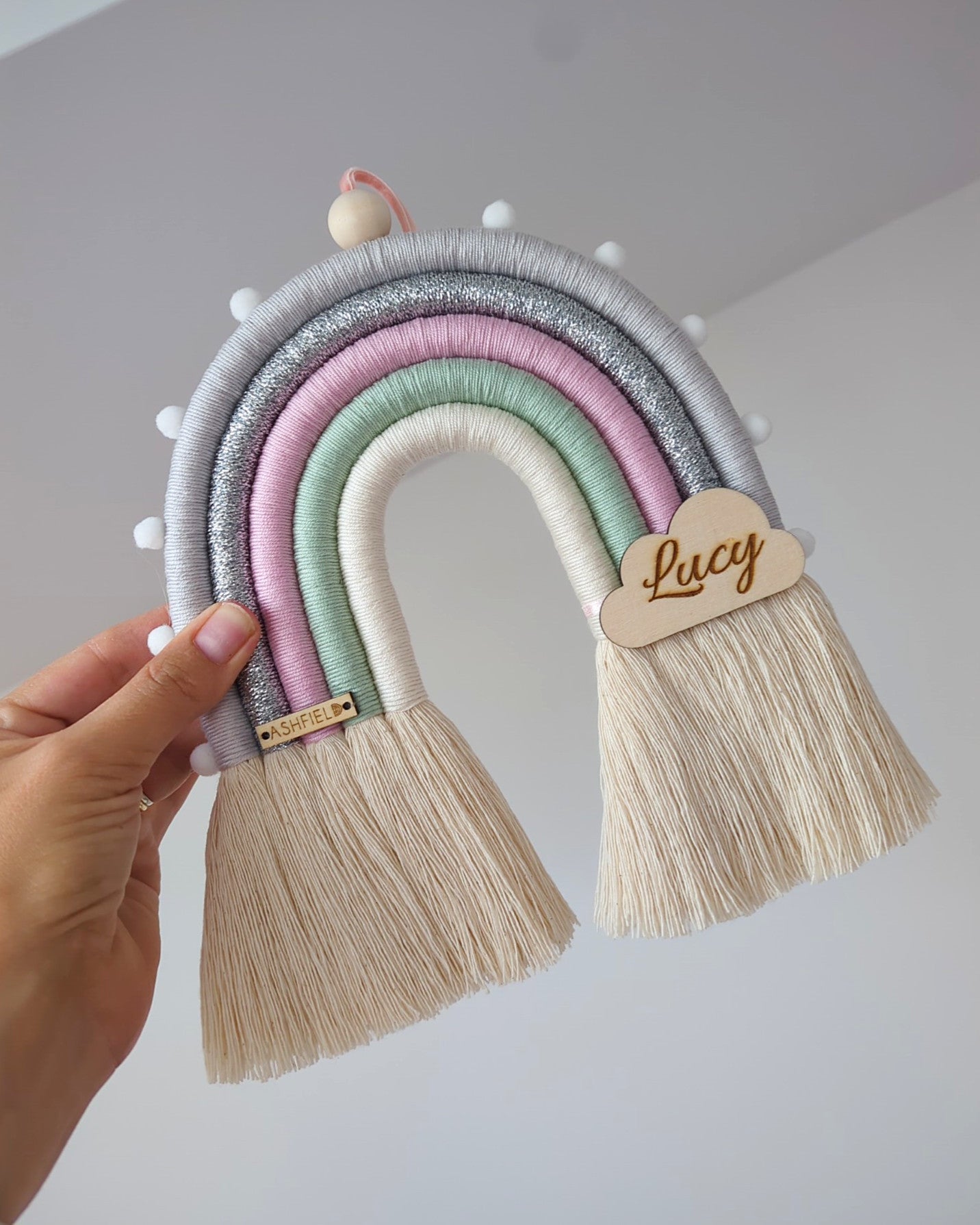 'Pink Cloud' Rainbow Wall Hanging