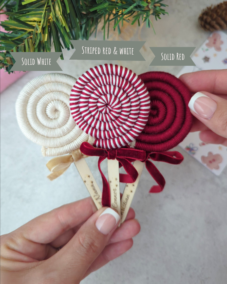 - LOLLIPOP ORNAMENT - 🍭 Personalised