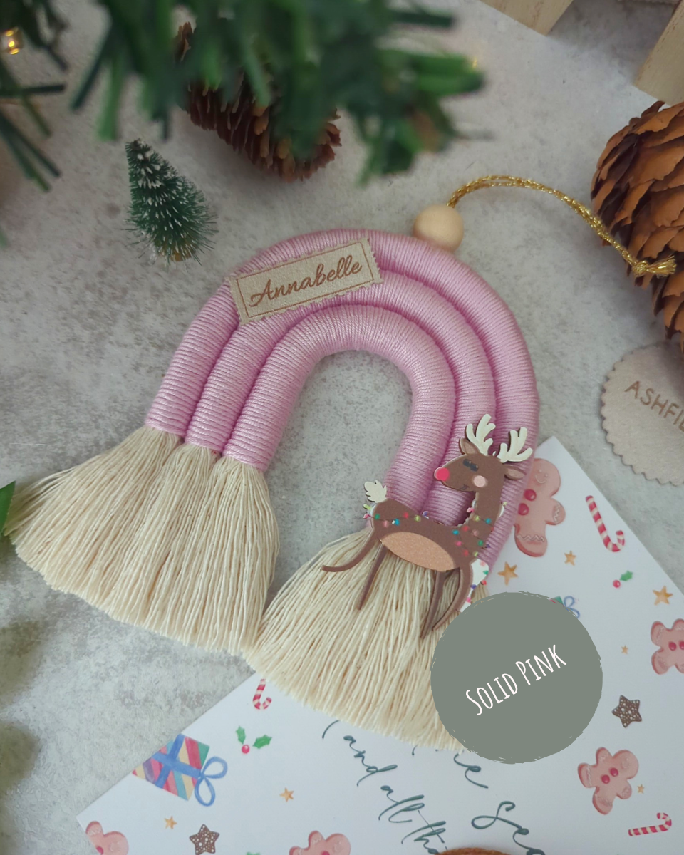 - LARGE RAINBOW ORNAMENT - 🦌 Personalised
