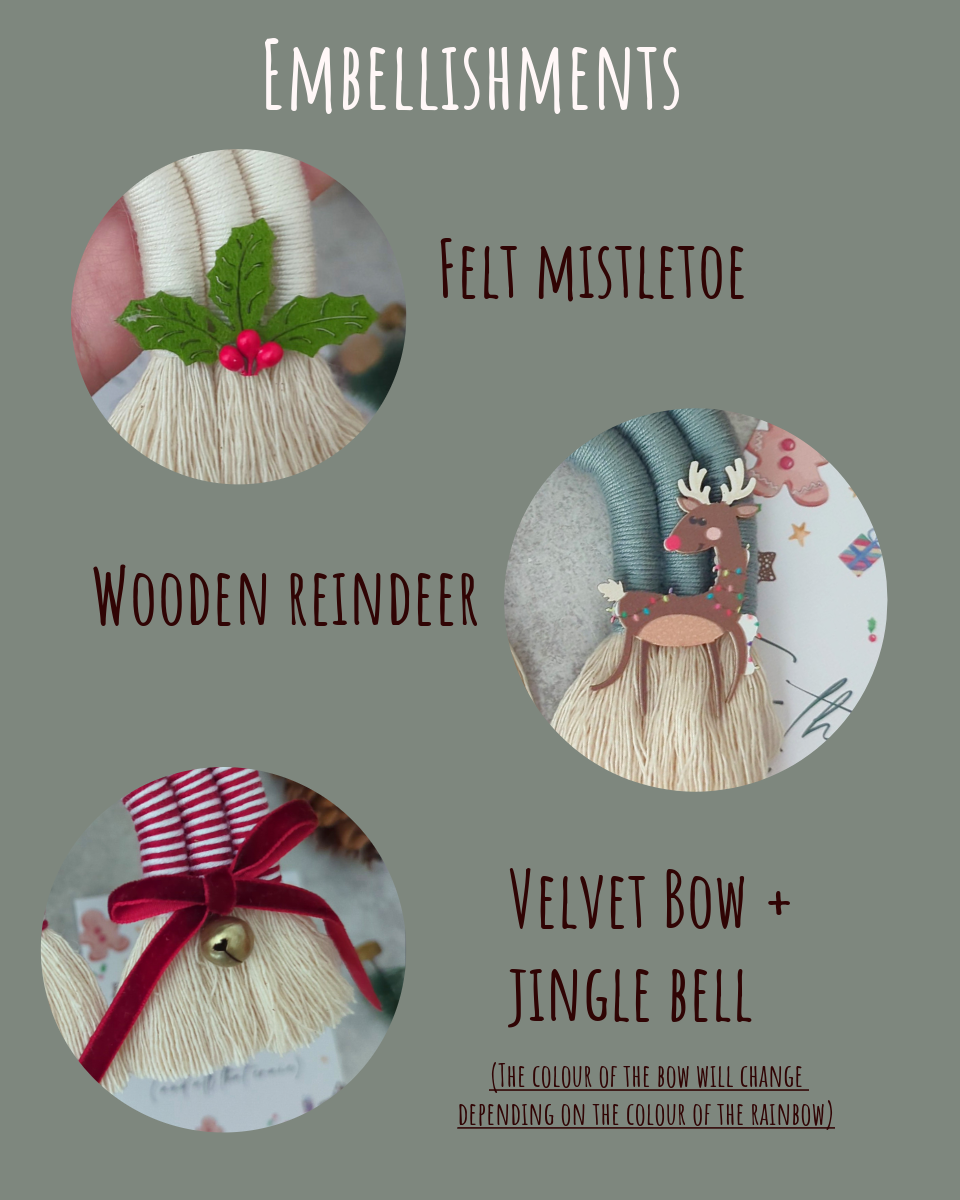 - LARGE RAINBOW ORNAMENT - 🦌 Personalised
