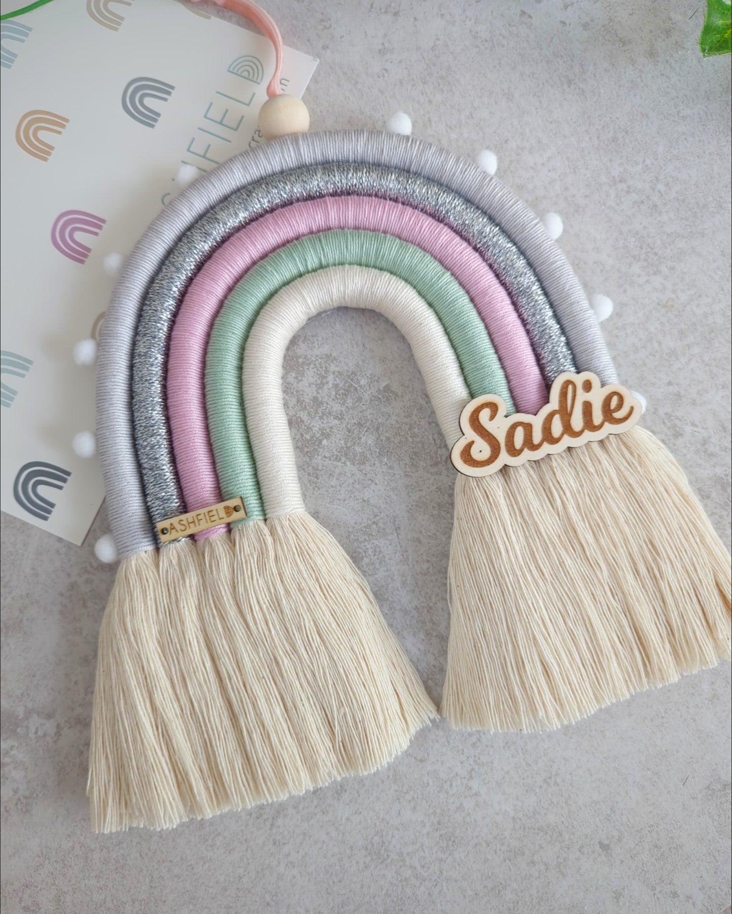 'Pink Cloud' Rainbow Wall Hanging