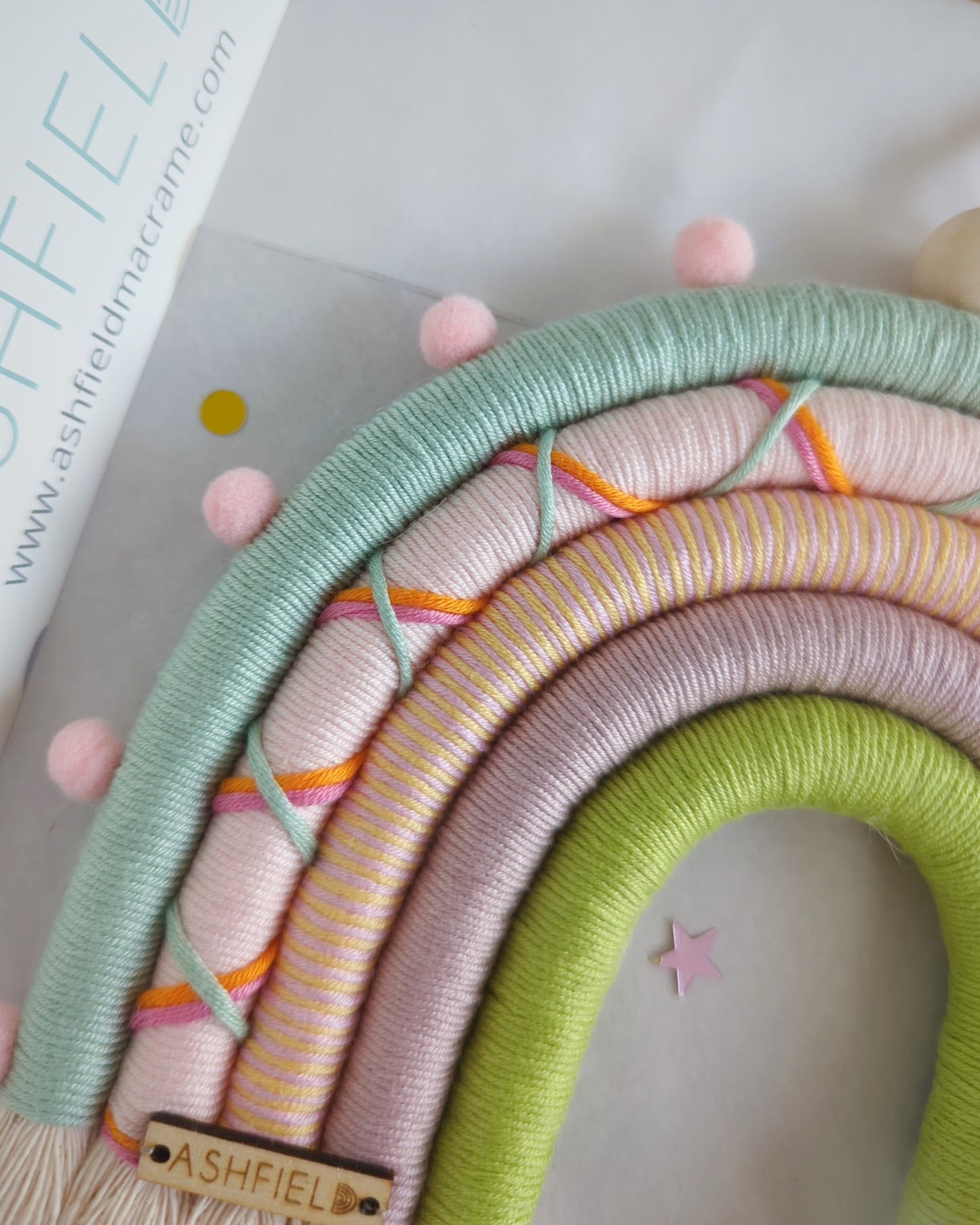 'Confetti Skies' Rainbow Wall Hanging
