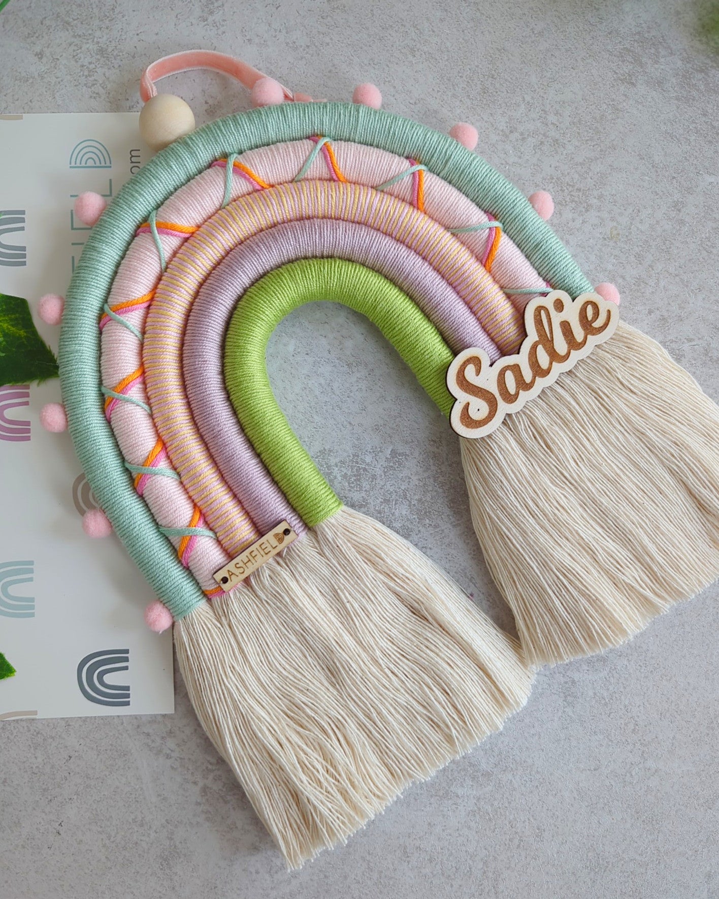 'Confetti Skies' Rainbow Wall Hanging